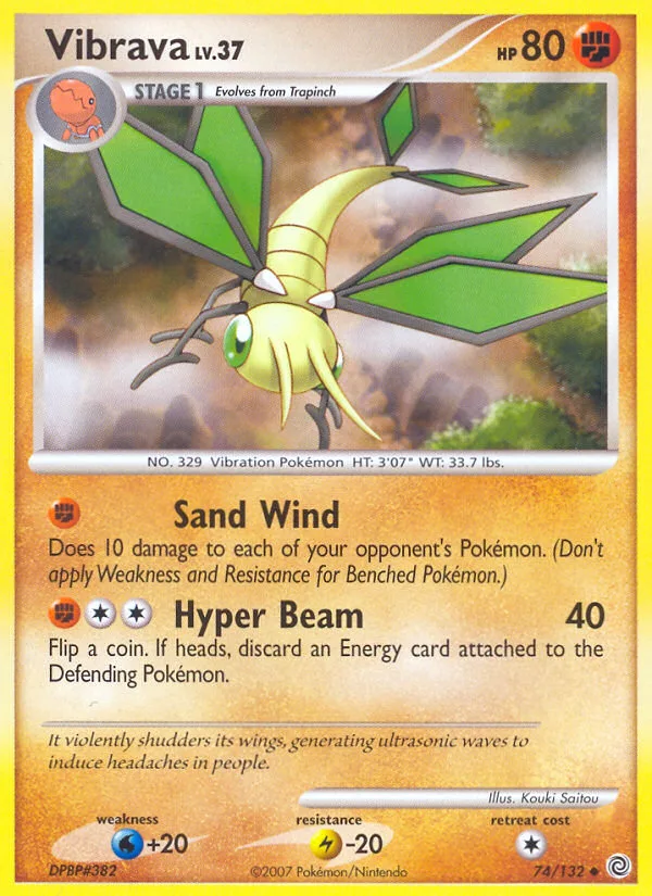 Vibrava #74 Secret Wonders Pokemon card