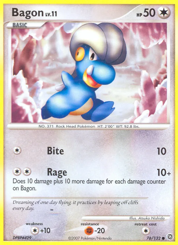 Bagon #76 Secret Wonders Pokemon card