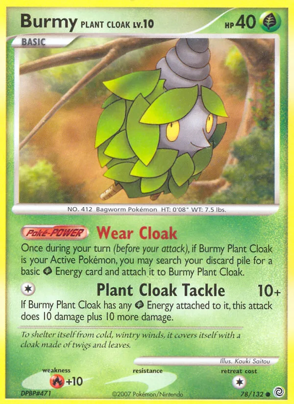 Burmy Plant Cloak #78 Secret Wonders Pokemon card