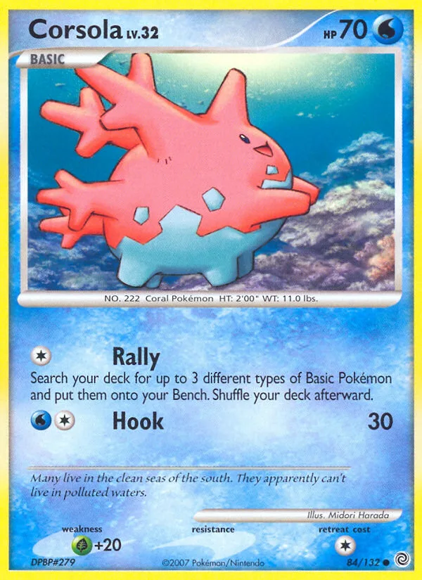 Corsola #84 Secret Wonders Pokemon card