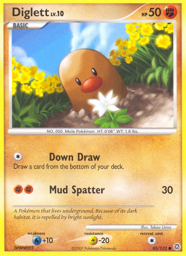 Diglett #85 Secret Wonders Pokemon card