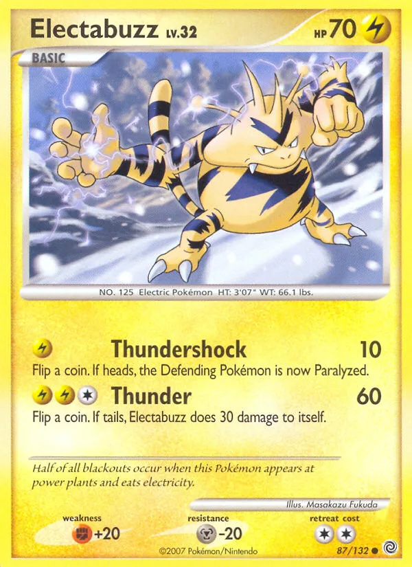 Electabuzz #87 Secret Wonders Pokemon card