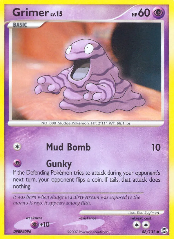 Grimer #88 Secret Wonders Pokemon card