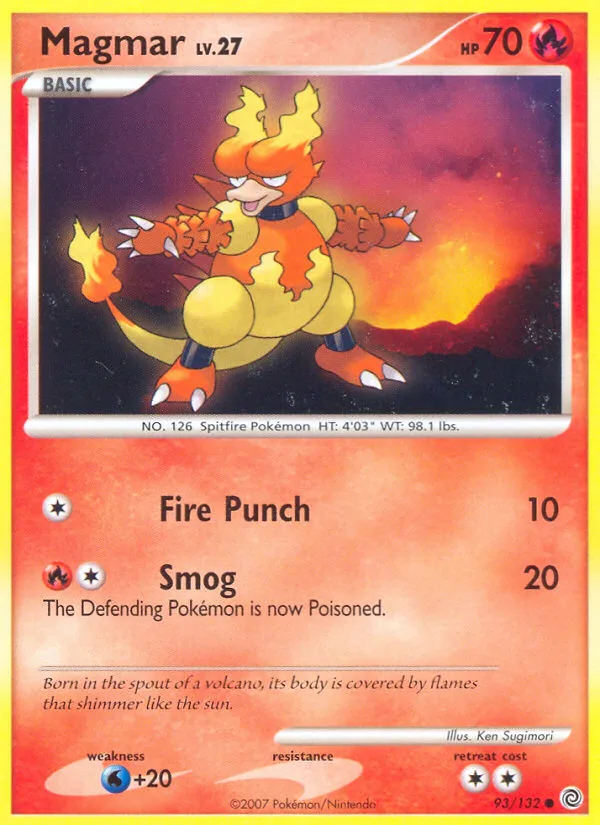 Magmar #93 Secret Wonders Pokemon card
