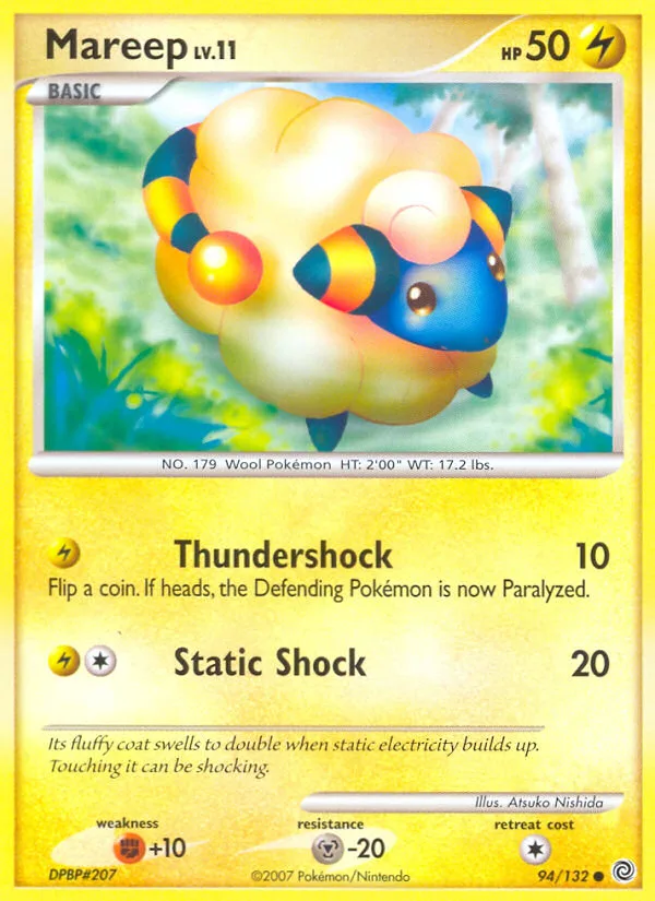 Mareep #94 Secret Wonders Pokemon card