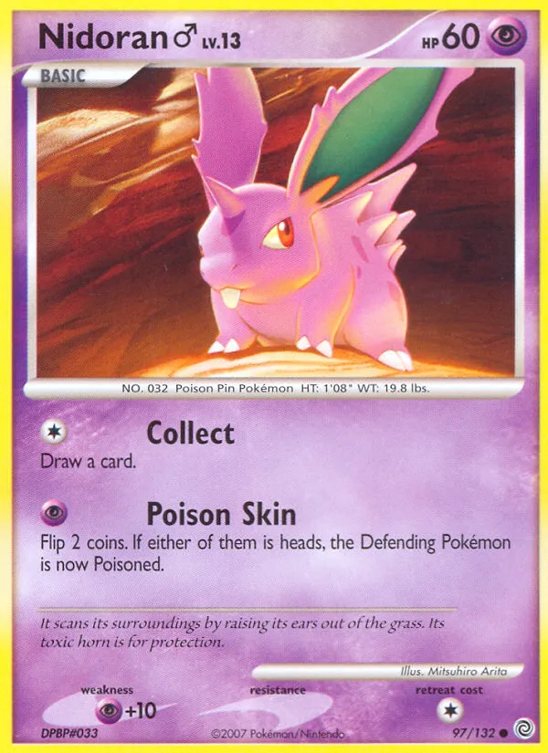 Nidoran ♂ #97 Secret Wonders Pokemon card