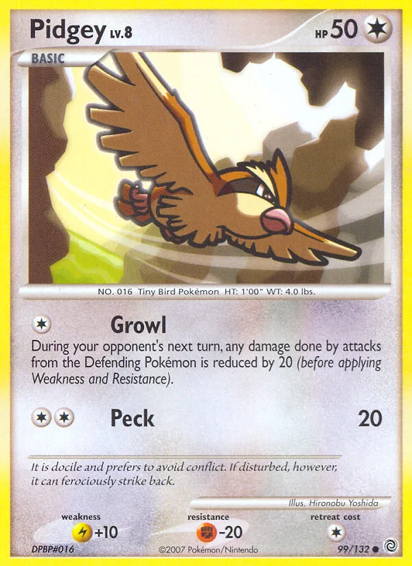 Pidgey #99 Secret Wonders Pokemon card
