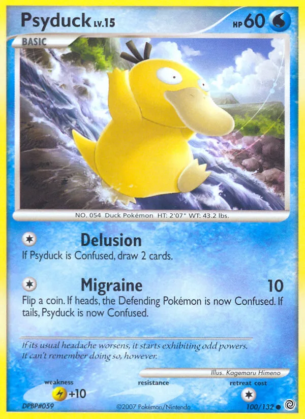 Psyduck #100 Secret Wonders Pokemon card