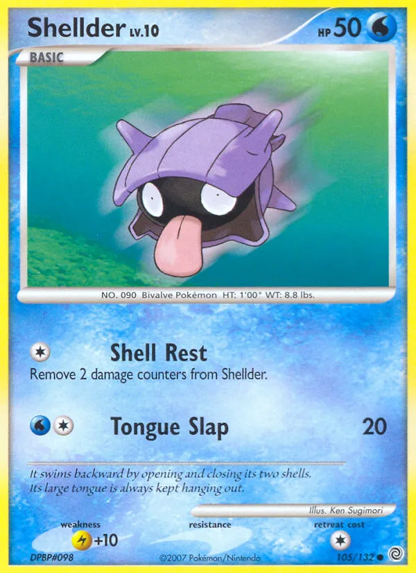 Shellder #105 Secret Wonders Pokemon card