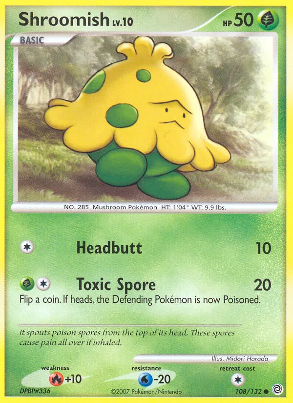 Shroomish #108 Secret Wonders Pokemon card