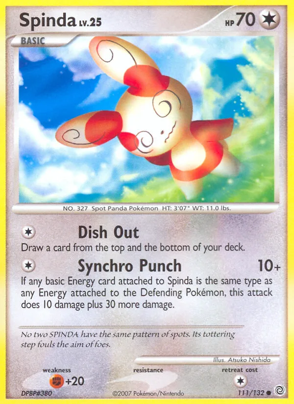 Spinda #111 Secret Wonders Pokemon card