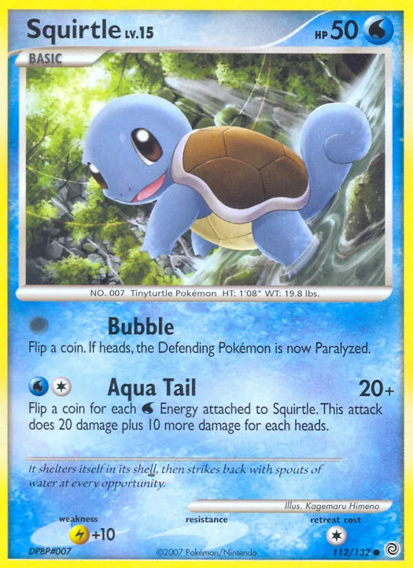 Squirtle #112 Secret Wonders Pokemon card