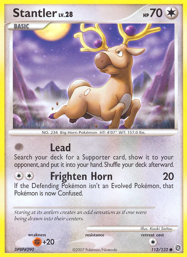 Stantler #113 Secret Wonders Pokemon card