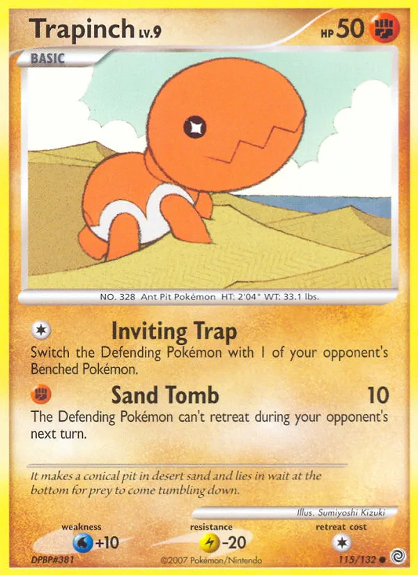 Trapinch #115 Secret Wonders Pokemon card