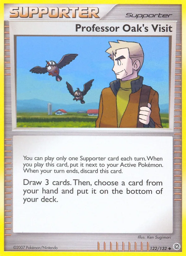 Professor Oak's Visit #122 Secret Wonders Pokemon card