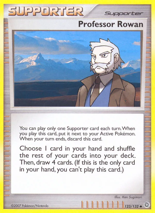 Professor Rowan #123 Secret Wonders Pokemon card