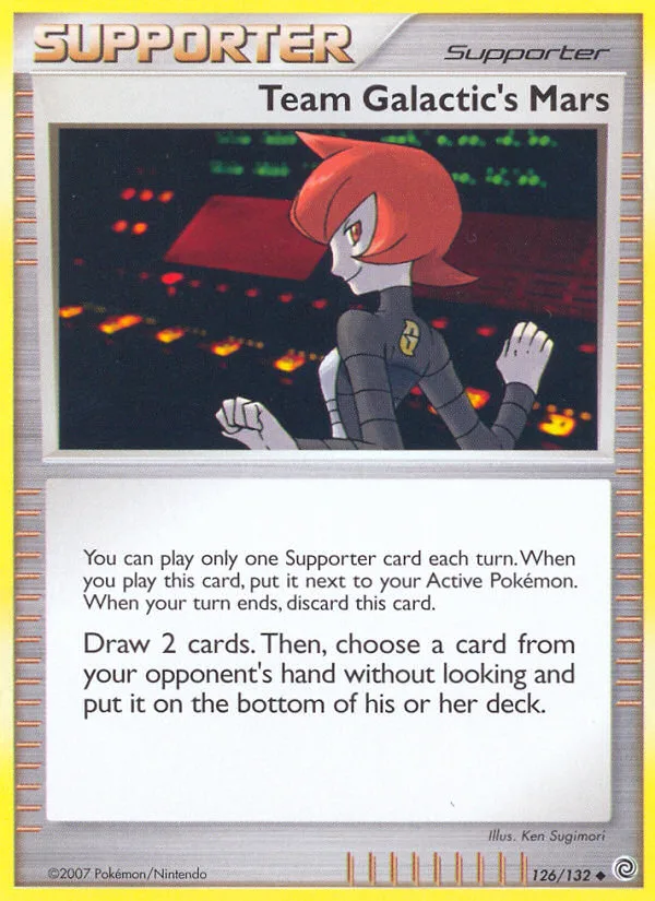 Team Galactic's Mars #126 Secret Wonders Pokemon card