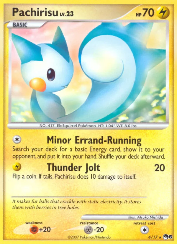 Pachirisu #4 POP Series 6 Pokemon card