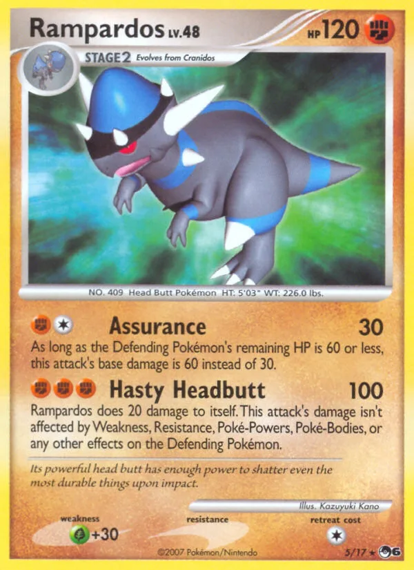 Rampardos #5 POP Series 6 Pokemon card