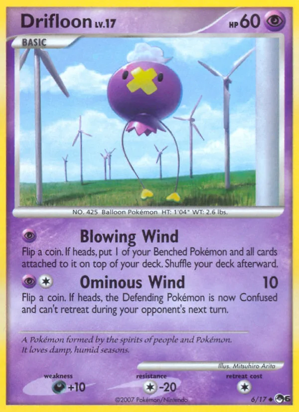 Drifloon #6 POP Series 6 Pokemon card
