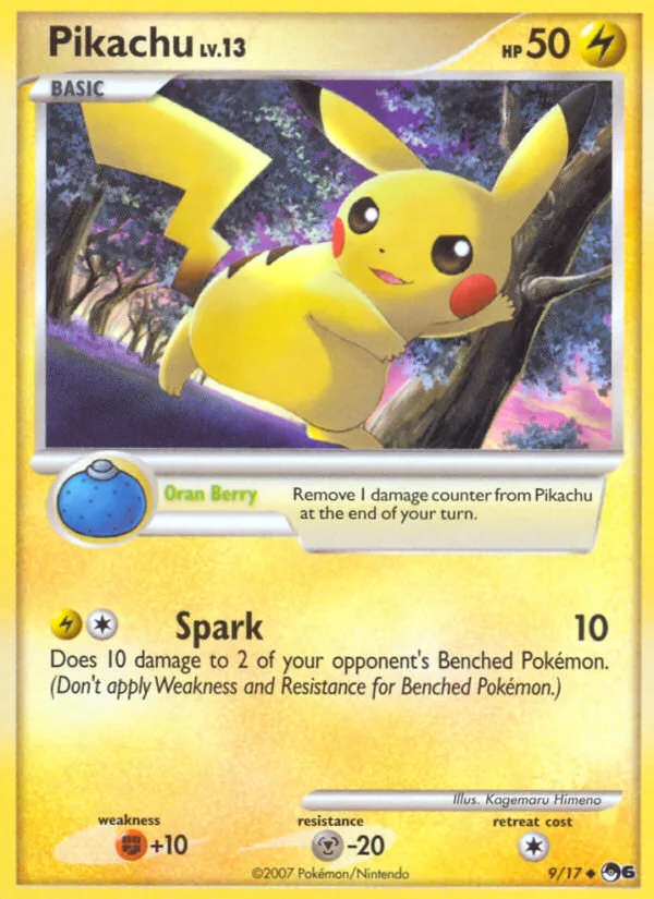 Pikachu #9 POP Series 6 Pokemon card