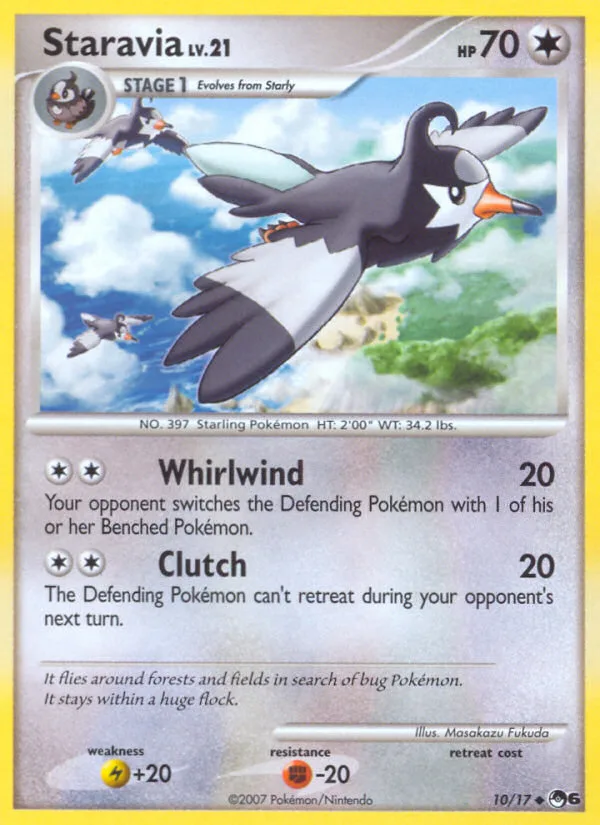 Staravia #10 POP Series 6 Pokemon card