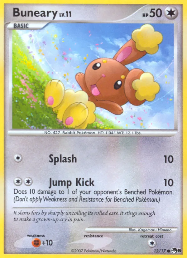 Buneary #12 POP Series 6 Pokemon card