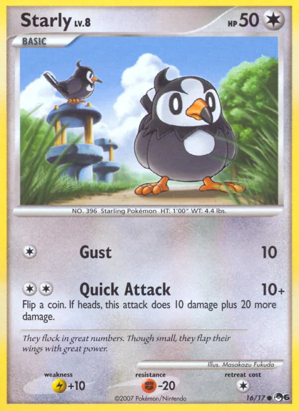 Starly #16 POP Series 6 Pokemon card
