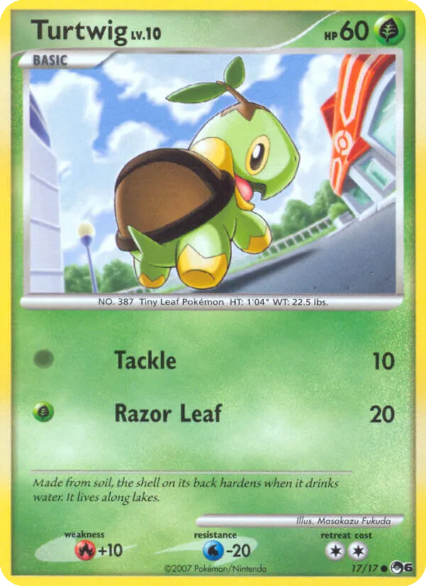 Turtwig #17 POP Series 6 Pokemon card