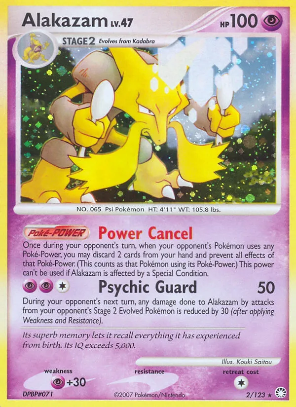 Alakazam #2 Mysterious Treasures Pokemon card