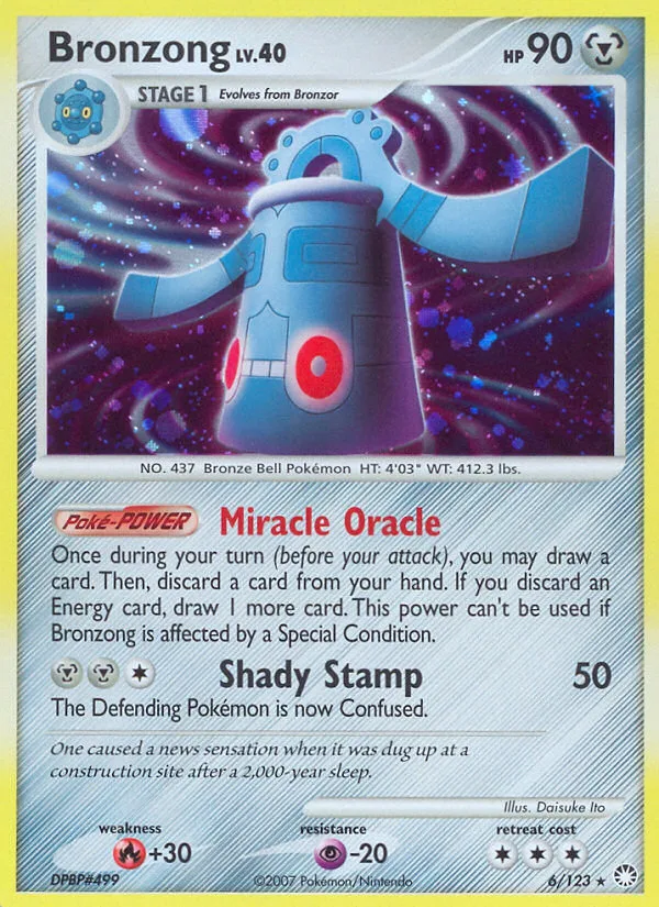 Bronzong #6 Mysterious Treasures Pokemon card