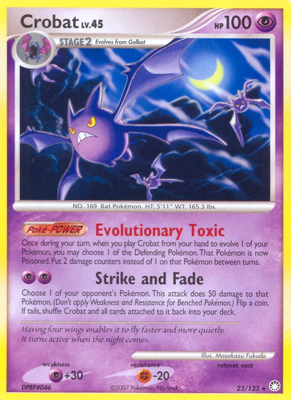 Crobat #23 Mysterious Treasures Pokemon card