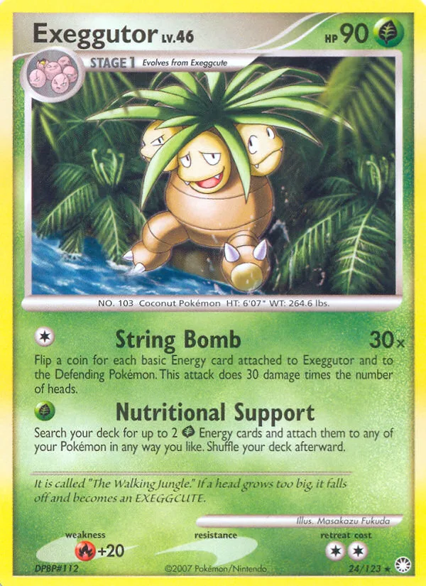Exeggutor #24 Mysterious Treasures Pokemon card