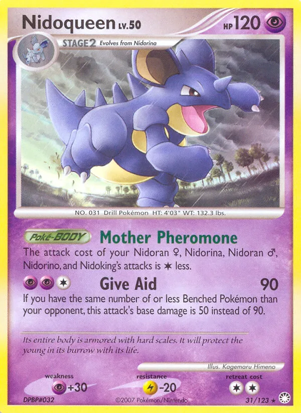 Nidoqueen #31 Mysterious Treasures Pokemon card