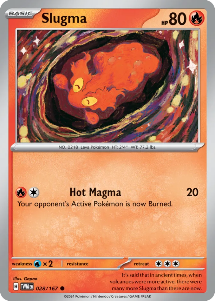 Slugma #28 Twilight Masquerade Pokemon card