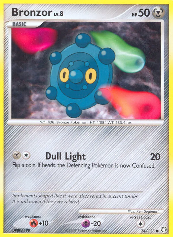Bronzor #74 Mysterious Treasures Pokemon card