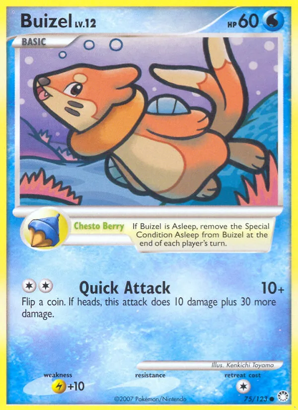 Buizel #75 Mysterious Treasures Pokemon card