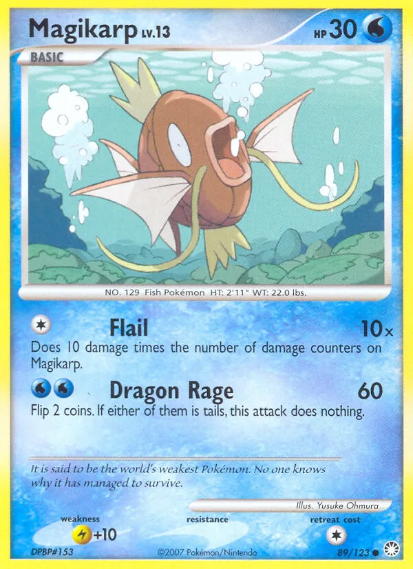 Magikarp #89 Mysterious Treasures Pokemon card