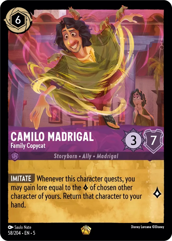 Camilo Madrigal #58 Shimmering Skies Disney Lorcana card