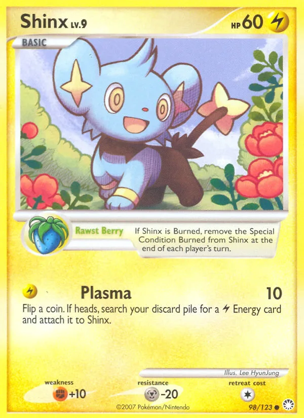 Shinx #98 Mysterious Treasures Pokemon card