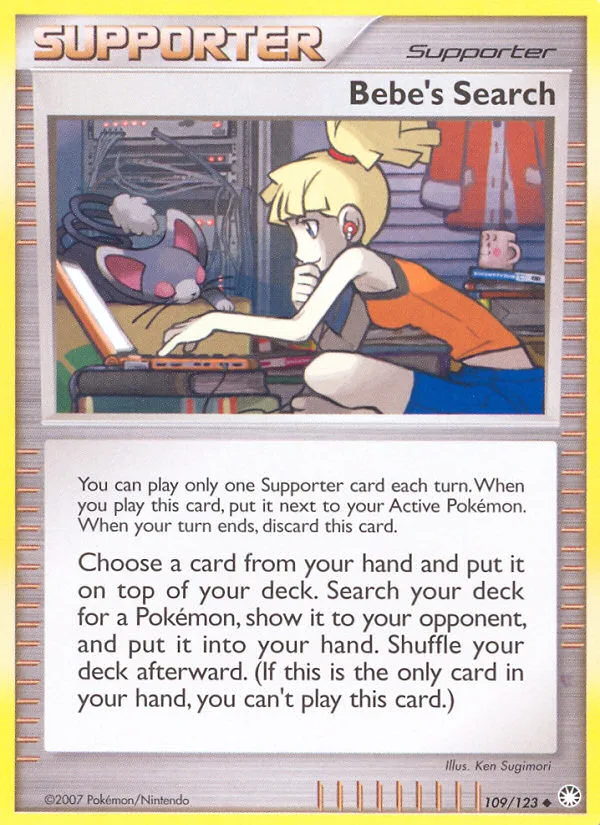 Bebe's Search #109 Mysterious Treasures Pokemon card