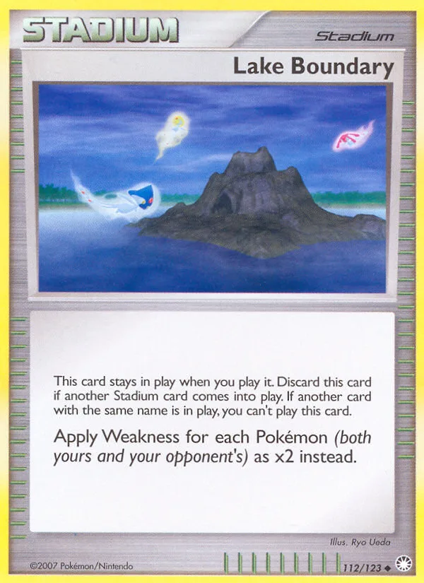 Lake Boundary #112 Mysterious Treasures Pokemon card