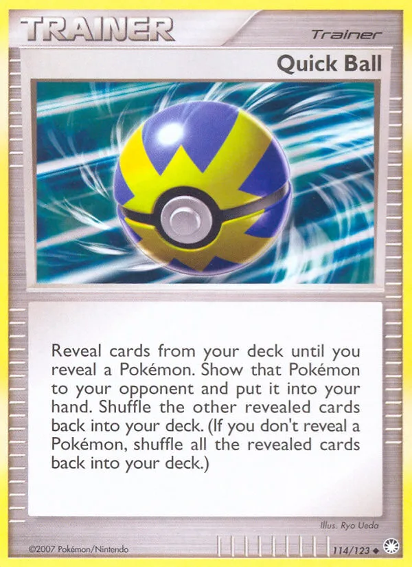 Quick Ball #114 Mysterious Treasures Pokemon card