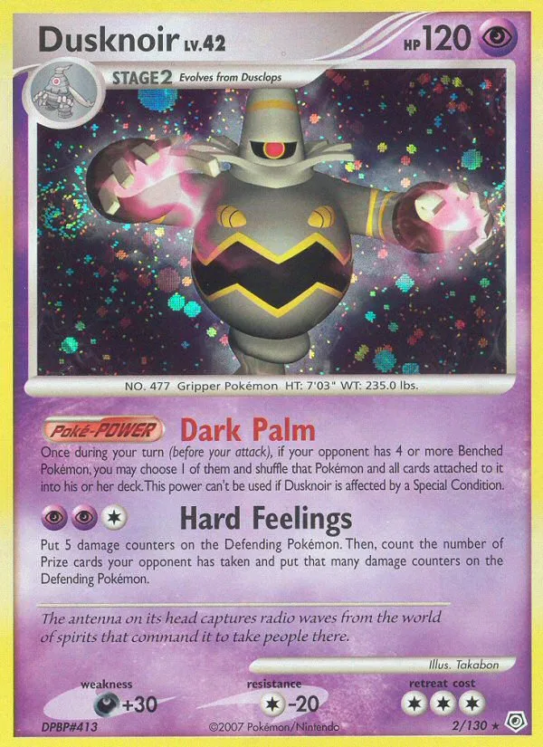 Dusknoir #2 Diamond & Pearl Pokemon card