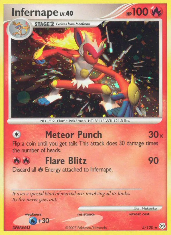 Infernape #5 Diamond & Pearl Pokemon card