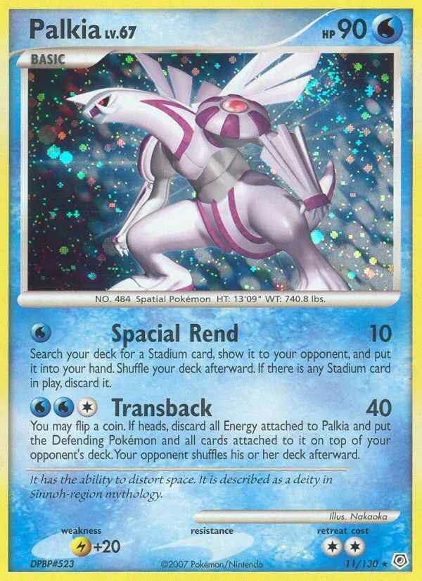 Palkia #11 Diamond & Pearl Pokemon card