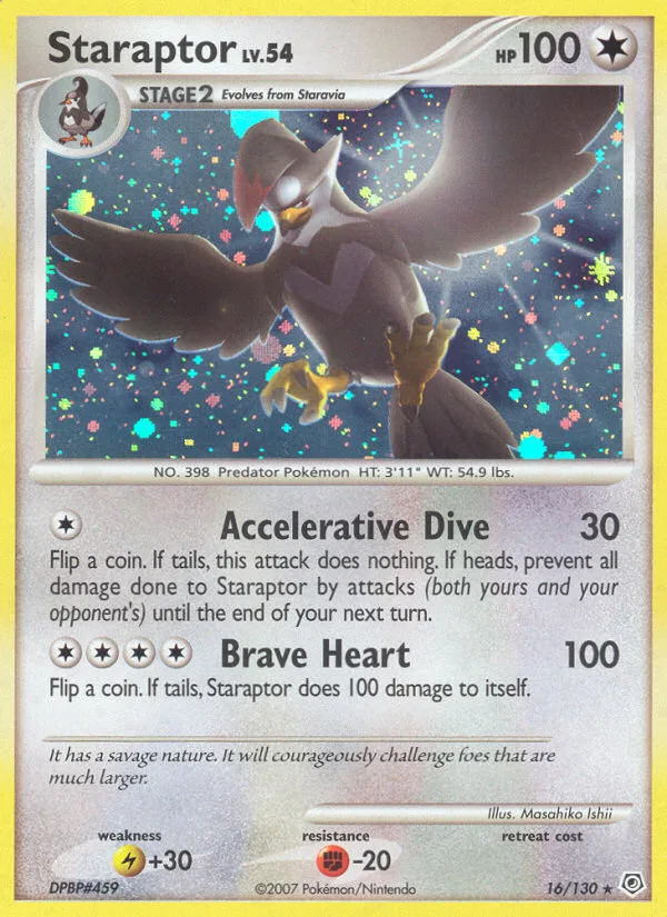 Staraptor #16 Diamond & Pearl Pokemon card