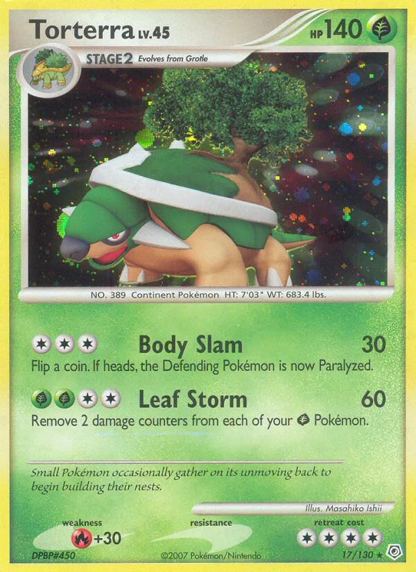 Torterra #17 Diamond & Pearl Pokemon card