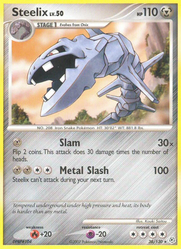 Steelix #38 Diamond & Pearl Pokemon card
