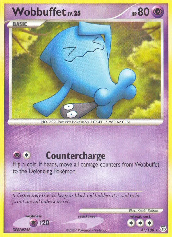 Wobbuffet #41 Diamond & Pearl Pokemon card